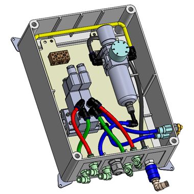 Control Box F/DUAL Gate Sort. SYS, 24VDC