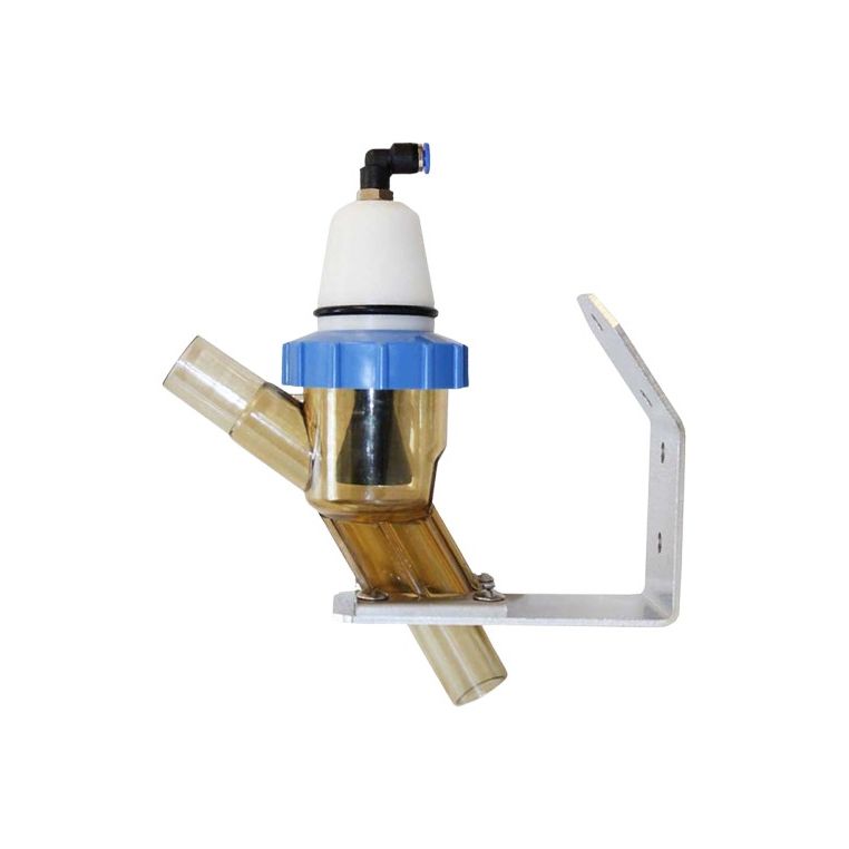 Ezee Milk 3/4" Radel Curb Mount Shutoff Assembly, Air Operated